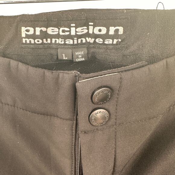 Precision Mountainwear Black Outdoor Winter Snow Pants Size Large - Picture 3 of 10